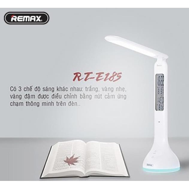 Đèn led chống cận Remax RT-E185 đa năng tích hợp chuông báo thức, theo dõi nhiệt độ và thời gian