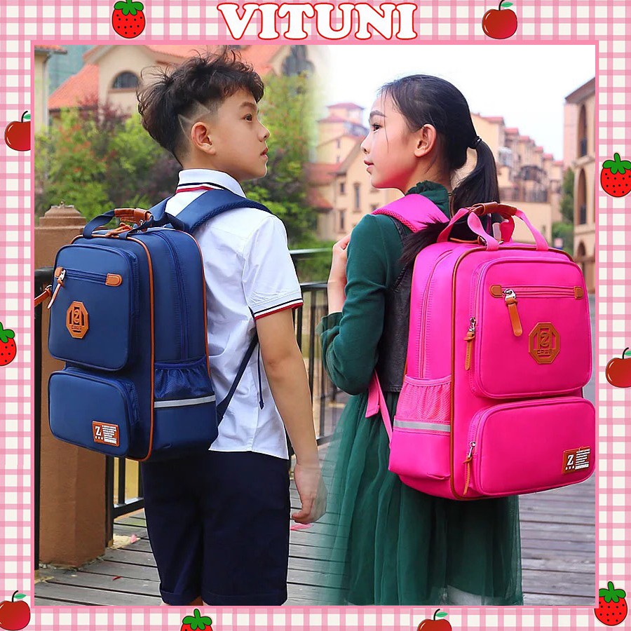 Balo học sinh Vituni nam nữ đi học chống gù, chống nước BL20