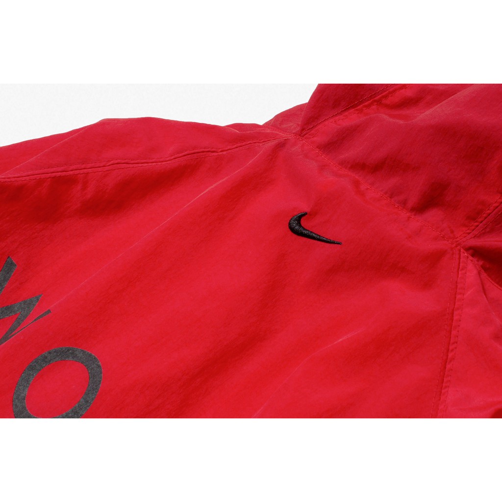 ÁO KHOÁC NIKE SWOOSH HOODED WOVEN JACKET - ĐỎ / TRẮNG / ĐEN