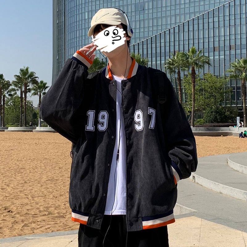Áo bomber nam form rộng thời trang ulzzang unisex 2022, Áo varsity nam nhung tăm mặc nhà đi chơi đi học ulzzang hàn quốc