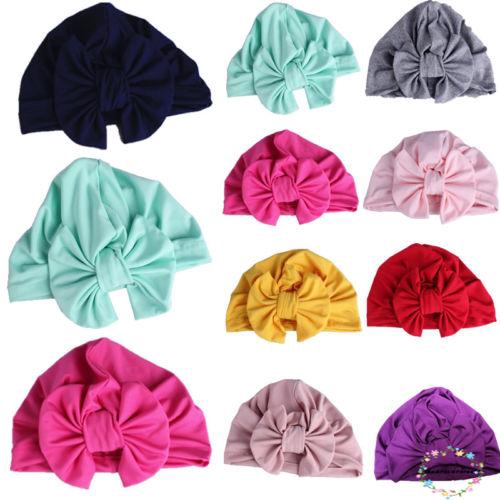 Mũ beanie mềm mại đính nơ dễ thương cho bé trai và bé gái