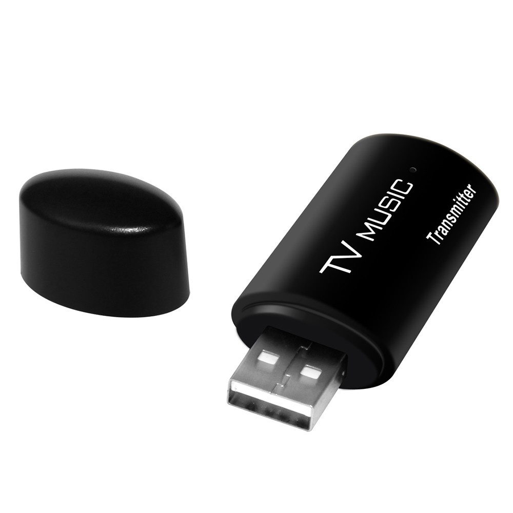 Ĩ TS-BT35F05 USB Bluetooth Audio Transmitter Wireless Stereo Bluetooth Music Box Dongle Adapter for TV MP3 PC Black
