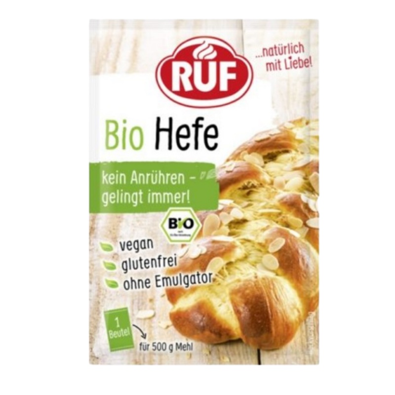 Gelatine, Bột nở, Men nở, Pudding, Đường vani hữu cơ Ruf làm bánh cho bé