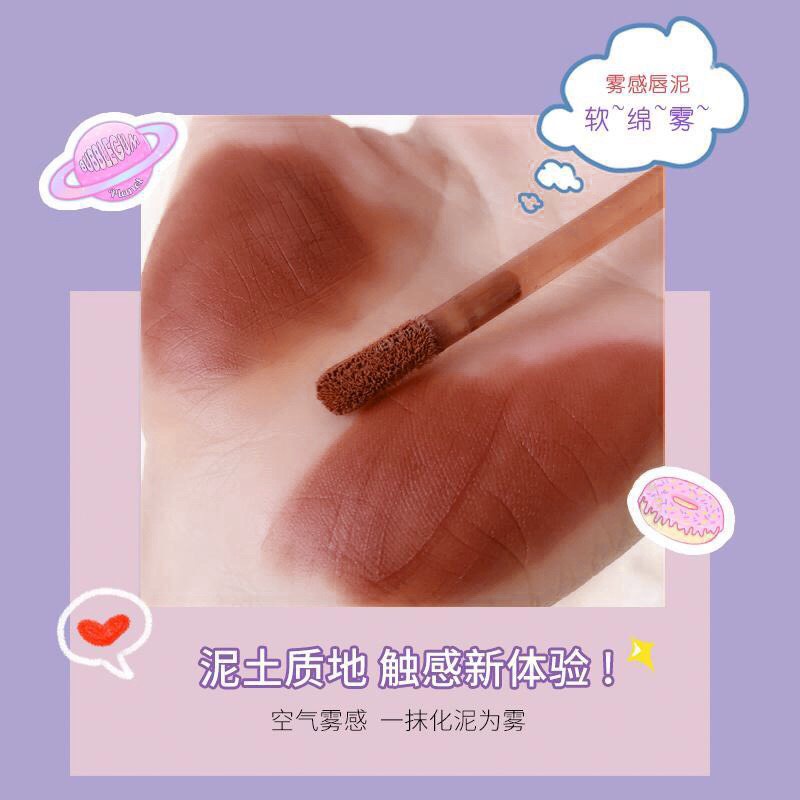 Son Kem Lì Luckgo gấu tím Siêu Mịn velvet tint Dưỡng Ẩm Lâu Trôi Không Thấm Nước Xilin House