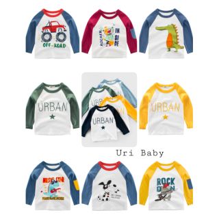Áo cotton dài tay 27kids xuất khẩu cho bé / áo dài tay bé trai / áo dài tay bé gái
