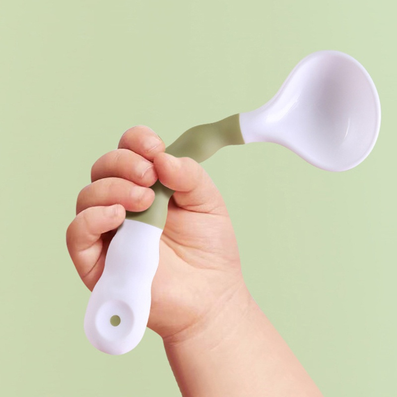 Muỗng Tập Ăn Silicone Uốn Cong Không BPA Cho Bé Sơ Sinh