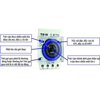 Công Tắc Hẹn Giờ Cơ TS18