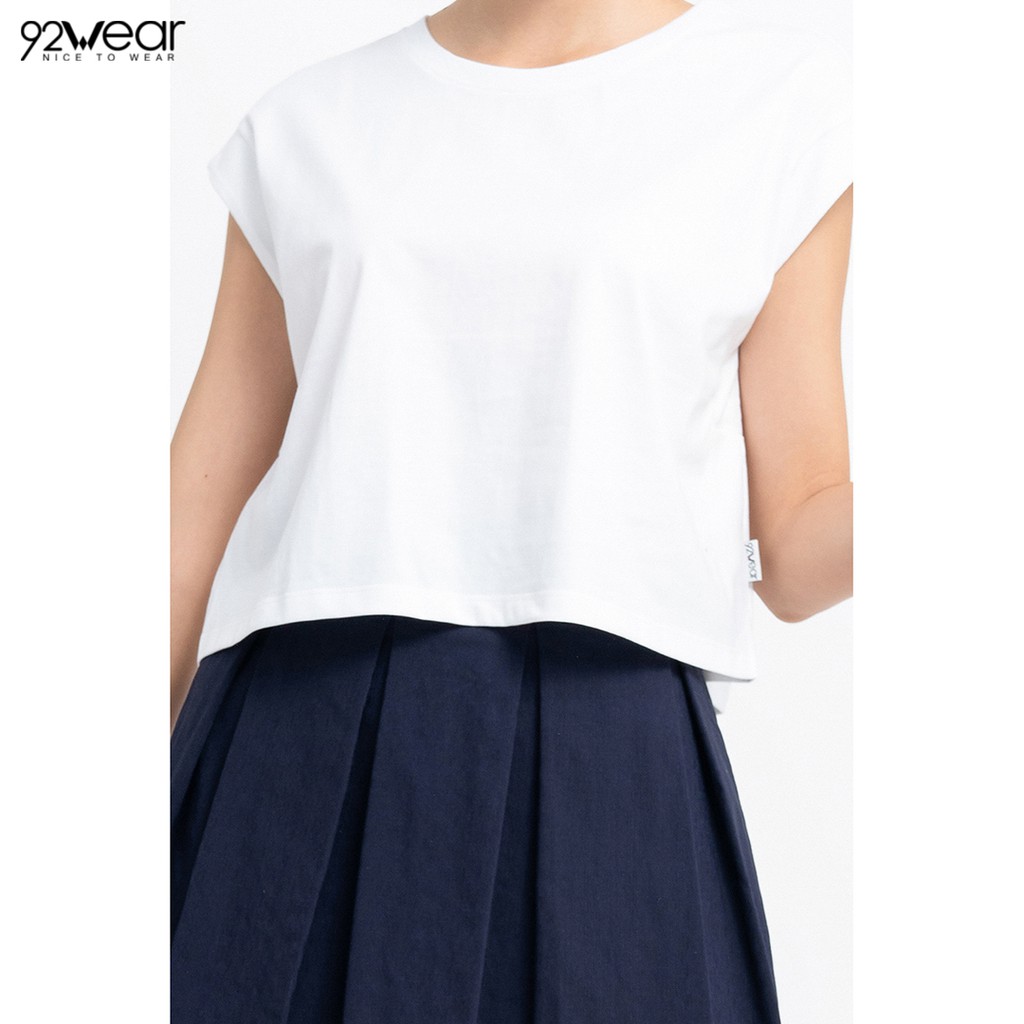 Áo thun croptop nữ 92WEAR đủ màu, đủ size, sát nách ATW0840 | BigBuy360 - bigbuy360.vn