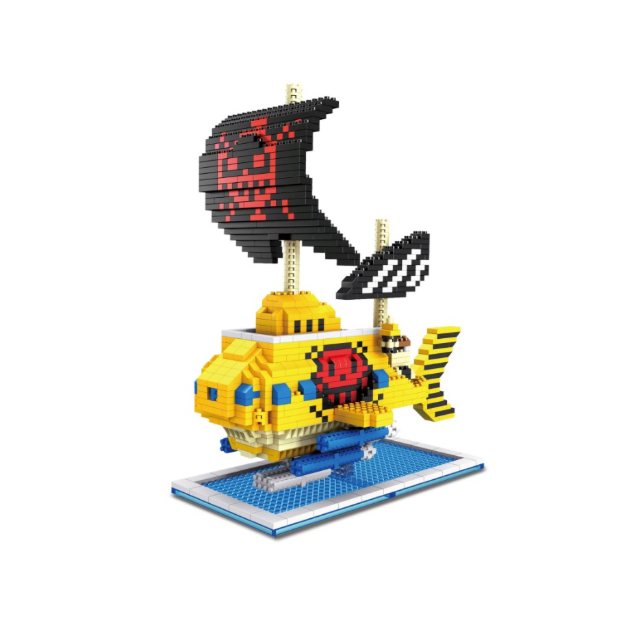 Bộ lắp ráp Lego Tàu ngầm Trafalgar Law - One Piece - size lớn 1680pcs