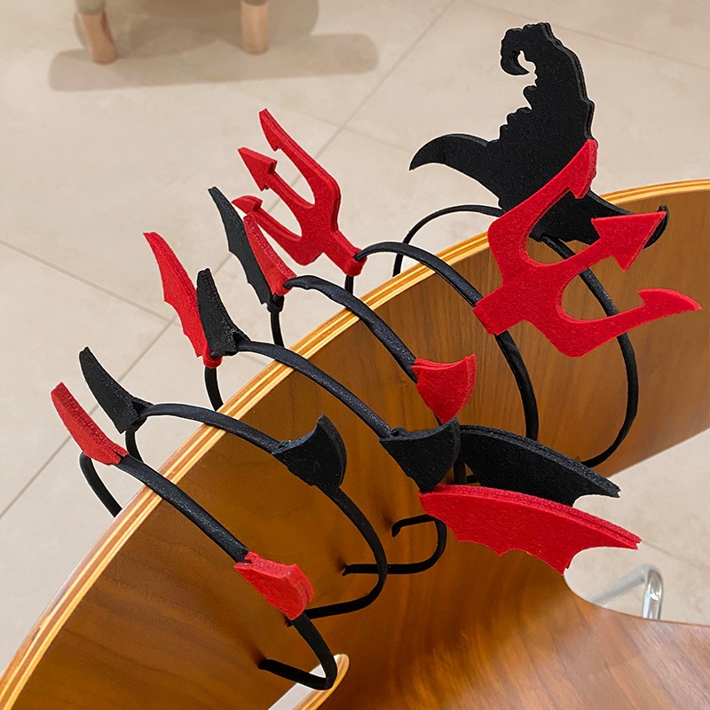 Cài Tóc Hình Sừng Quỷ Vui Nhộn Hóa Trang halloween Cho Bé Gái