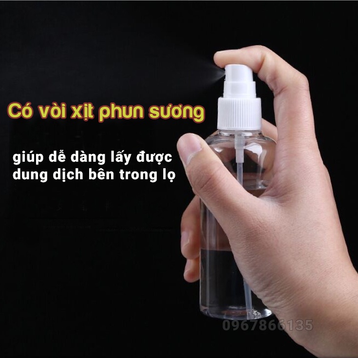 Chai lọ chiết mỹ phẩm có vòi xịt phun xương 30ml 50ml 100ml