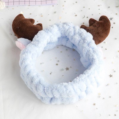 Băng đô rửa mặt NOVSET bờm cài tóc turban dễ thương cute tuần lộc