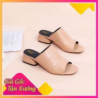Guốc cao gót 3cm bản ngang pixie x624