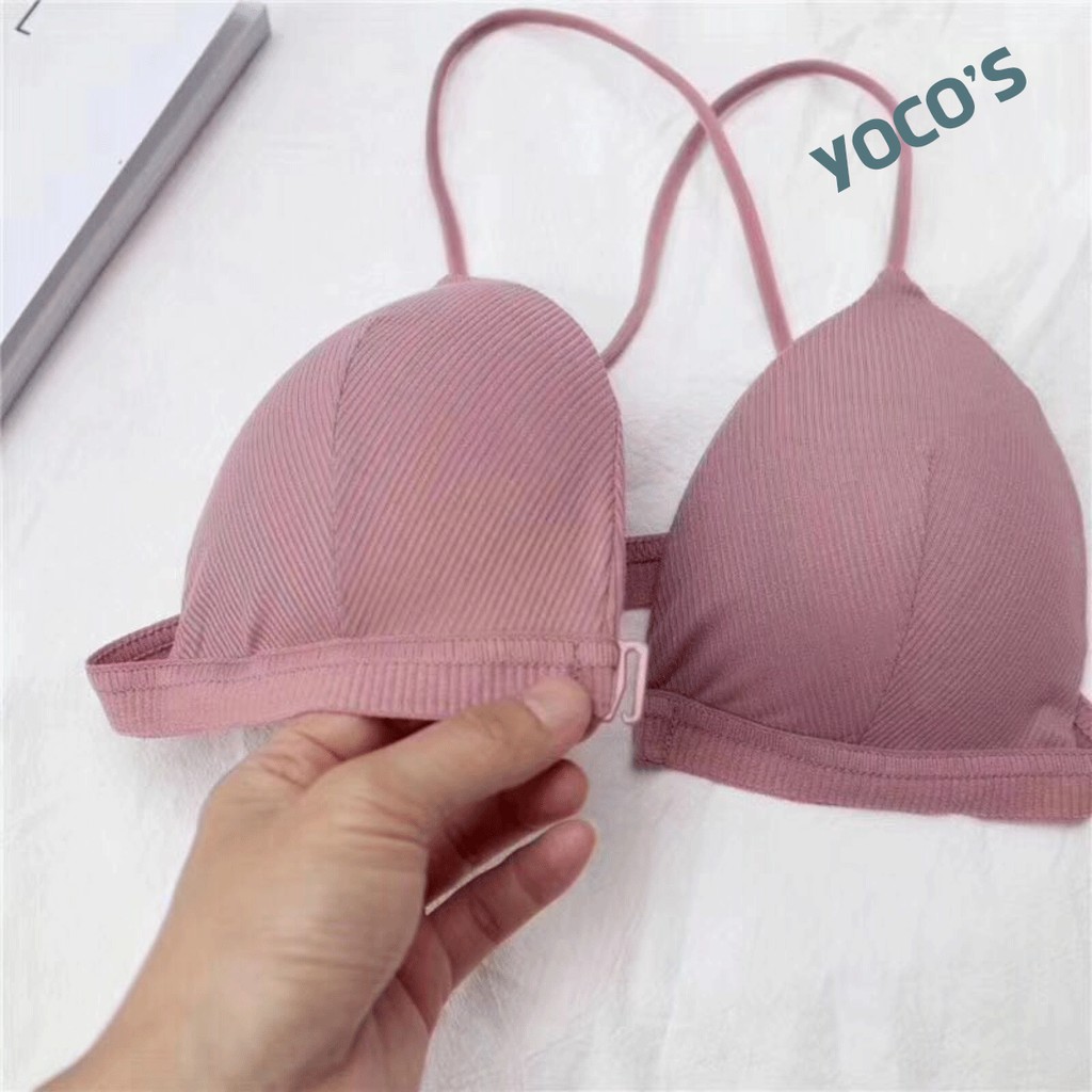 Áo ngực cài trước YOCO'S, áo ngực không gọng dây mảnh BRA006-Smartlife365