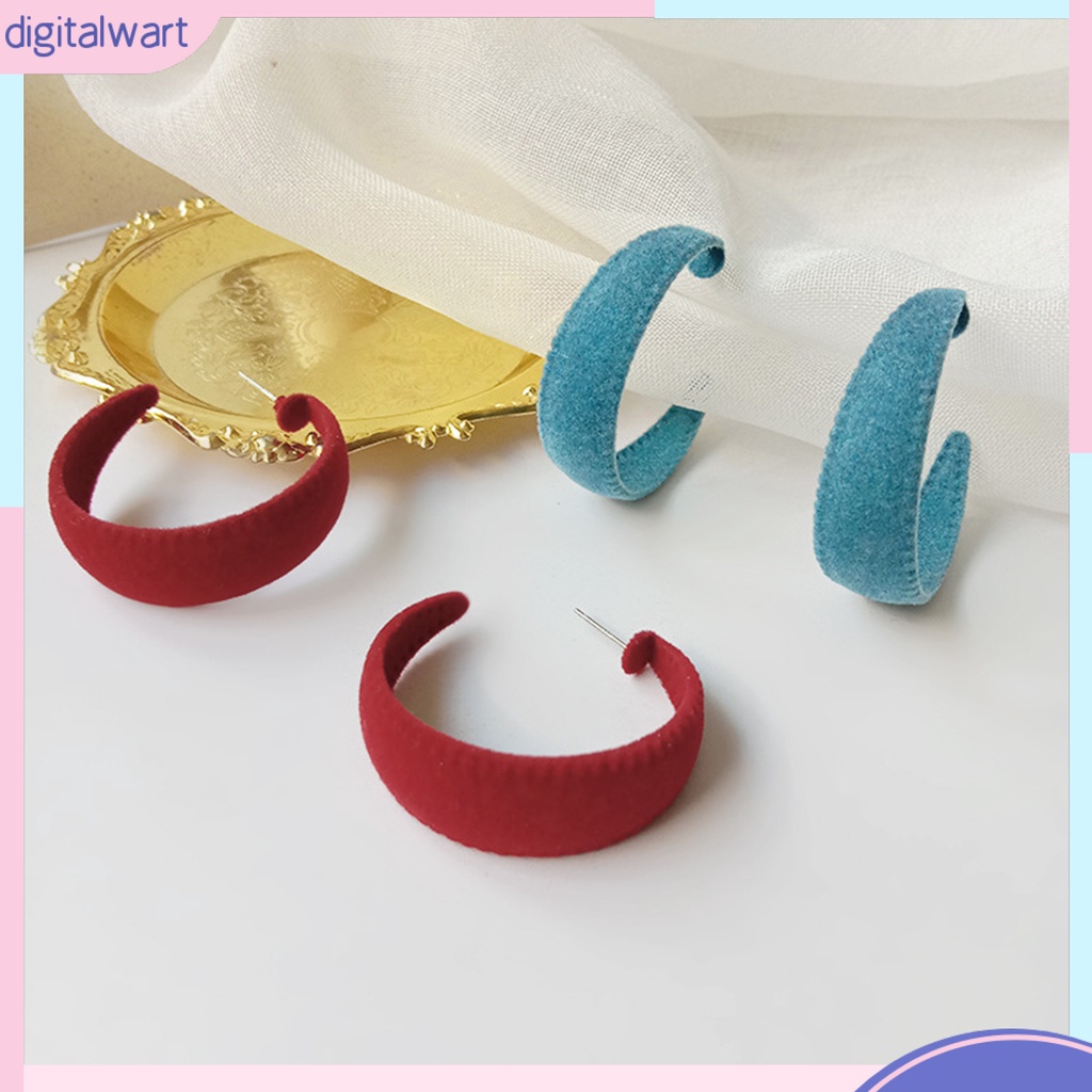 Đôi Khuyên Tai Hình Vòng Tròn Lớn Thời Trang Cho Nữ