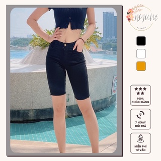 Quần short nữ cạp cao ống bó lưng cao quần kaki mặc nhà HIJUNE QS02