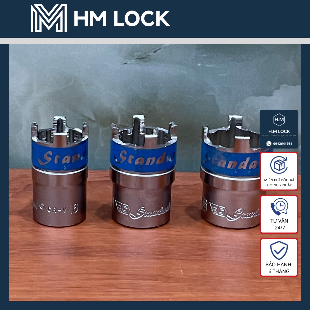 ĐẦU TUÝP BẮN NỒI XE MÁY 16mm, 19mm, 21mm - DỤNG CỤ THÁO MỞ CÔN XE MÁY