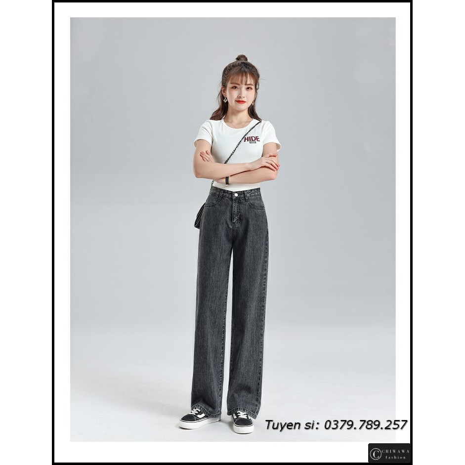 [Sỉ] Quần jean nữ baggy giá rẻ TA06