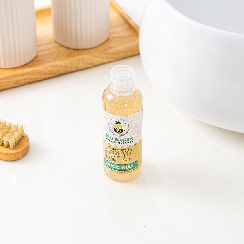 Nước giặt hữu cơ Fuwa3e organic 100ml giặt quần áo, đồ lót, chất tẩy rửa sinh học Fuwa an toàn bảo vệ da tay FW002A