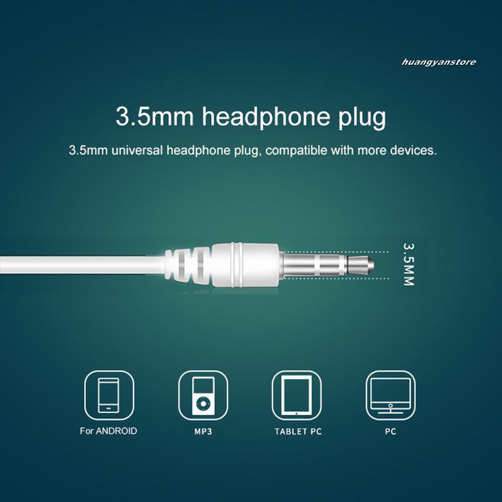 Tai Nghe Nhét Tai Có Dây 3.5mm Màu Kẹo Ngọt Dành Cho Điện Thoại / Mp3 / Laptop