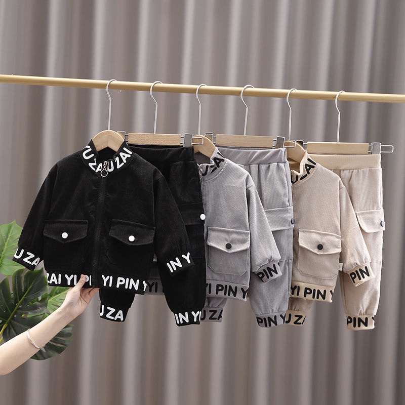 Hàng Có Sẵn Bộ Đồ Phong Cách Phương Tây Thời Trang Xuân Thu Mới Cho Bé Trai