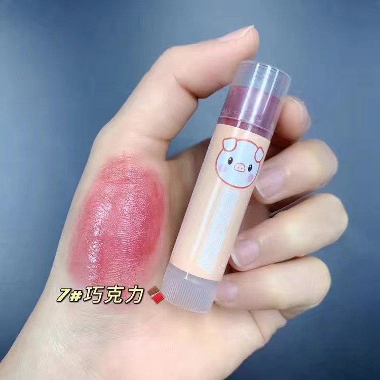 [Hàng mới về] Son sáp HUASURV dưỡng ẩm giảm nếp nhăn môi lên màu tự nhiên