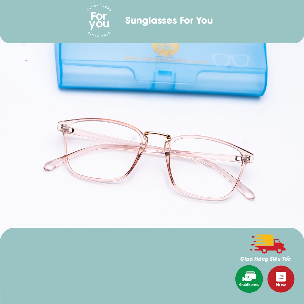 Gọng kính nhựa dẻo nữ tính gọng vuông hot trend màu hồng Tr 210 | BigBuy360 - bigbuy360.vn