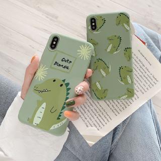 Ốp lưng TPU mềm in hình cá sấu hoạt hình dễ thương dành cho iphone 6 6s plus 7 8 Plus X XS MAX XR