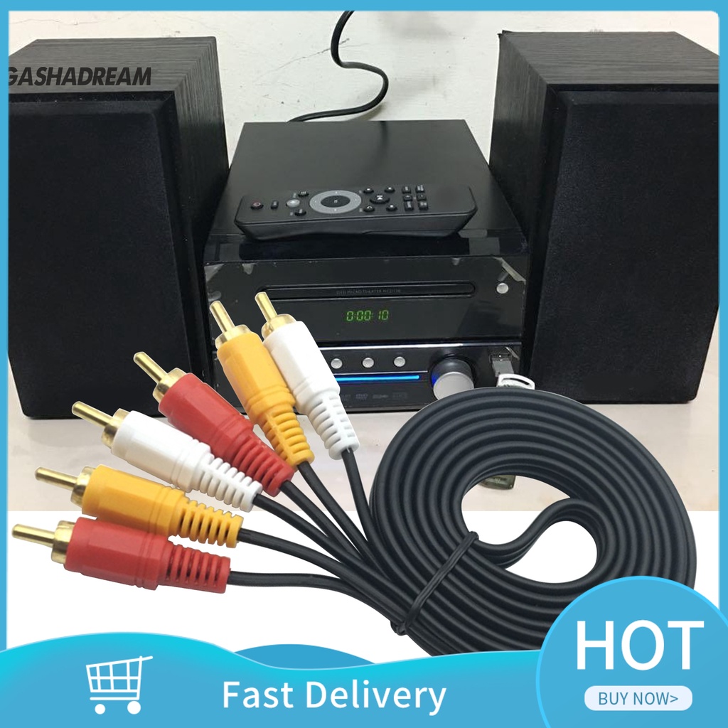 Dây Cáp Âm Thanh 3rca Sang 3rca Chống Gió Cho Dvd