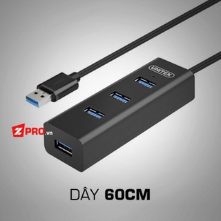Bộ chia 4 cổng hub usb 3.0 unitek y-3089 dây 60cm