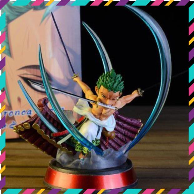 Mô Hình Zoro Wano ChiBi OnePiece, Hàng Cao Cấp Siêu Đẹp - Cao 13cm - Tượng Figure