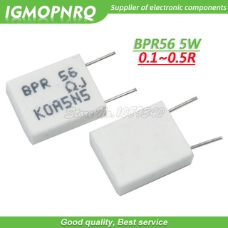 Set 100 điện trở gốm bpr56 5w 0.1r 0.15r 0.22r 0.25r 0.33r 0.5r 0.1 0.15 0.22 0.25 0.330.5 ohm chuyên dụng
