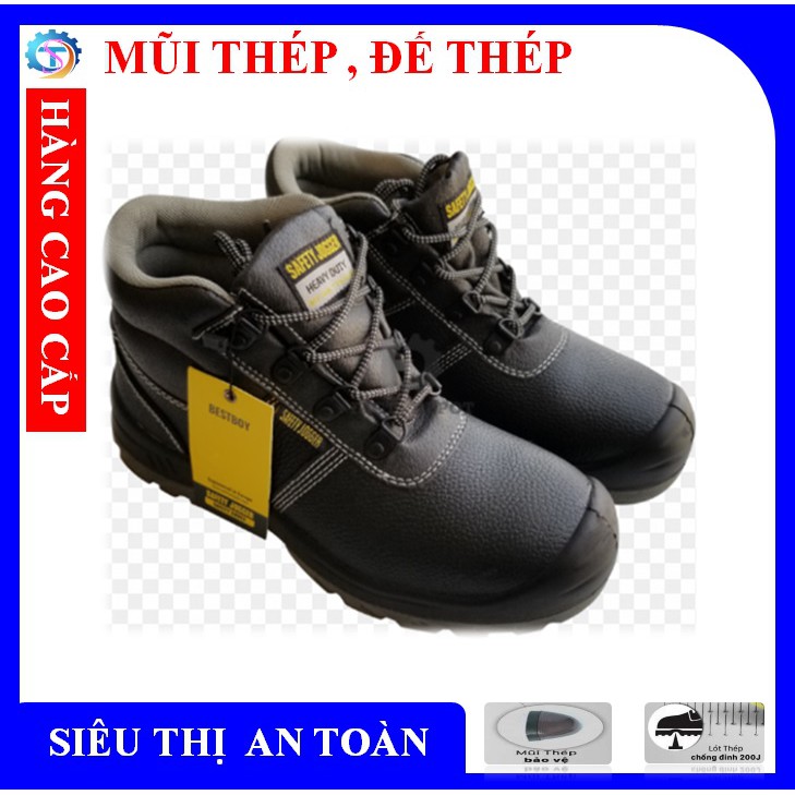 Giầy bảo hộ Safety Jogger Bestboy (cao cổ) mũi thép đế chống đinh chống va đập