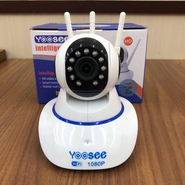 Camera Yoosee IP WIFI 3 Râu 2.0 Ảnh Đẹp, Góc Rộng Cài Đặt Đơn Giản BH 12 Tháng