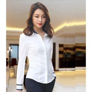 ÁO SƠ MI NỮ CÔNG SỞ FORM DÁNG CHUẨN ĐẸP (màu trắng)