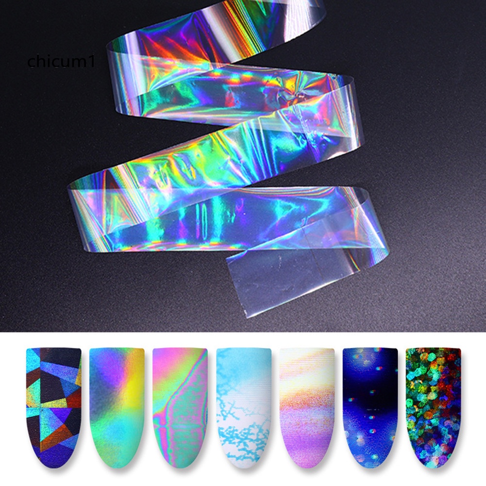 [Hàng mới về] Set 10 cuộn giấy foil dán móng nghệ thuật