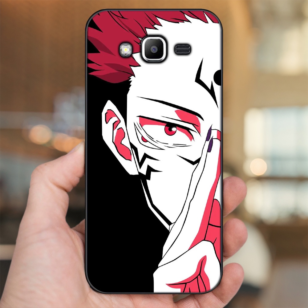 Ốp lưng Samsung J2 Prime, J3 2016, J5 2015 viền đen in hình Yuji Jujutsu Kaisen