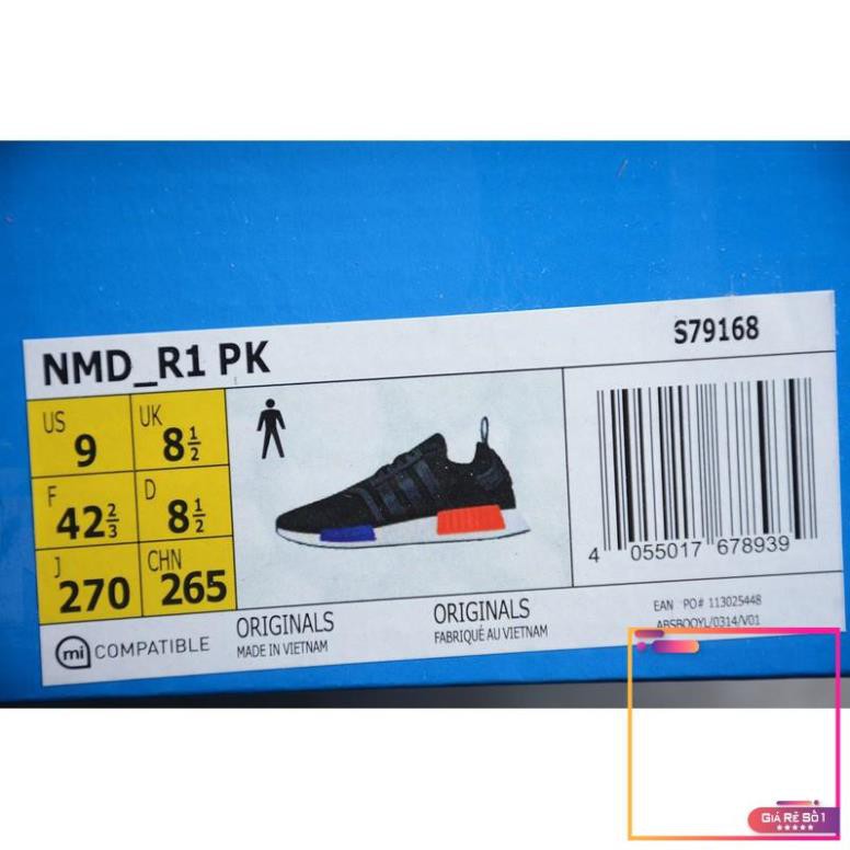 10.10 【With shoe box】Giày NMD R1 Đen Đỏ Xanh Dương uy tín 2020 . . . : ⚡ new Ll . . . hot ³ '\ -t5