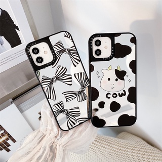 Vỏ Gương Nơ Bò Cho Samsung S25 FE S24 Ultra S23FE S22 Plus S21 S20 Note20 U A05SA06 A07A13 A14 A15 A16A17 A23 A24 A32 A33 A34 A35 A36 A52 A53 A54 A55 A56 Vỏ Điện Thoại Di Động
