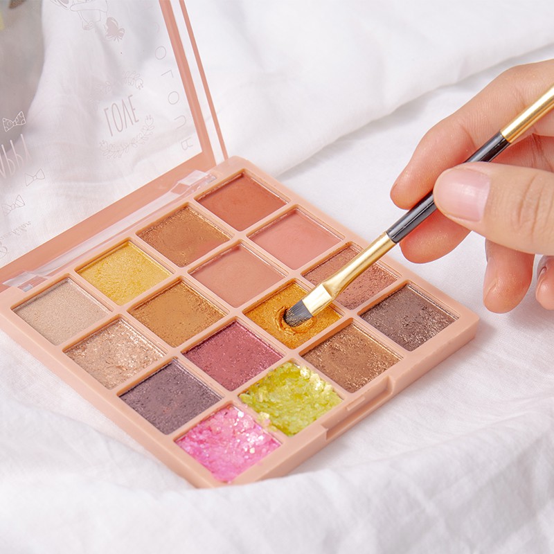 (Hàng Mới Về) Bảng Phấn Mắt 16 Màu Và má hồng lâu trôi chống nước Lì phấn nhũ trang điểm mắt mĩ phẩm nội địa trung | BigBuy360 - bigbuy360.vn