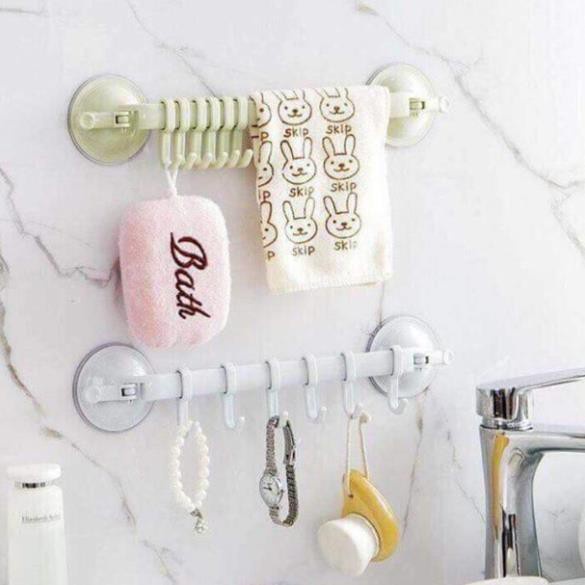 DỤNG CỤ TREO ĐỒ NHÀ TẮM, NHÀ BẾP HÚT CHÂN KHÔNG 4.8
