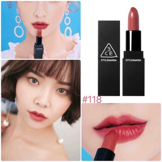 Son 3CE Vỏ đen 118 Holly Rose