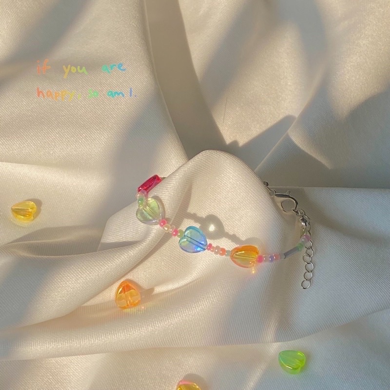 Vòng beautiful hearts in pastel colors