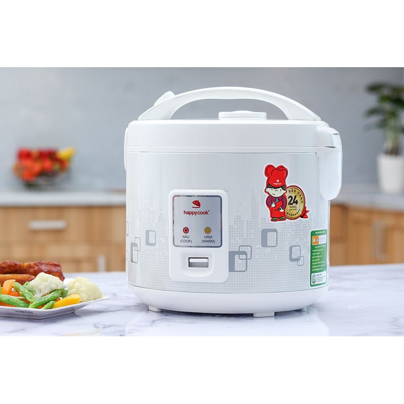 NỒI CƠM ĐIỆN NẮP GÀI HAPPY COOK HCJ-180T3D 1.8 LÍT