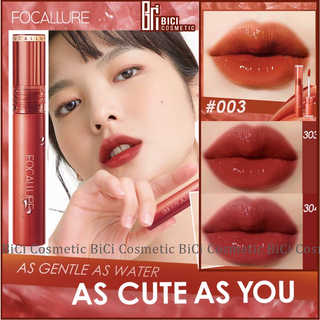 Son Kem Tint Bóng FOCALLURE Jelly-Clear Dewy Glossy Lip Tint