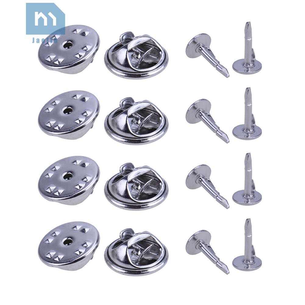 100 Set đế giữ ghim gài áo kim loại DIY