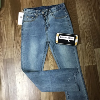 Quần jeans ống loe cạp cao ulzzang (kèm video + ảnh thật)