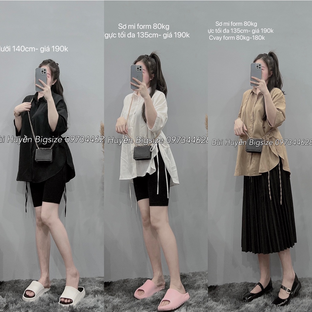 Sơ mi tay lỡ CÓ DÂY