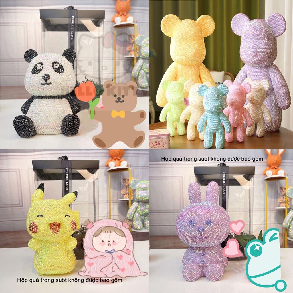 Bộ Dụng Cụ Đính Đá Hình Gấu Bông 23cm Diy