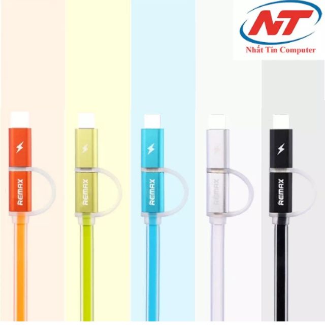 Cáp sạc remax 2in1 bảo hành 6 tháng đổi mới